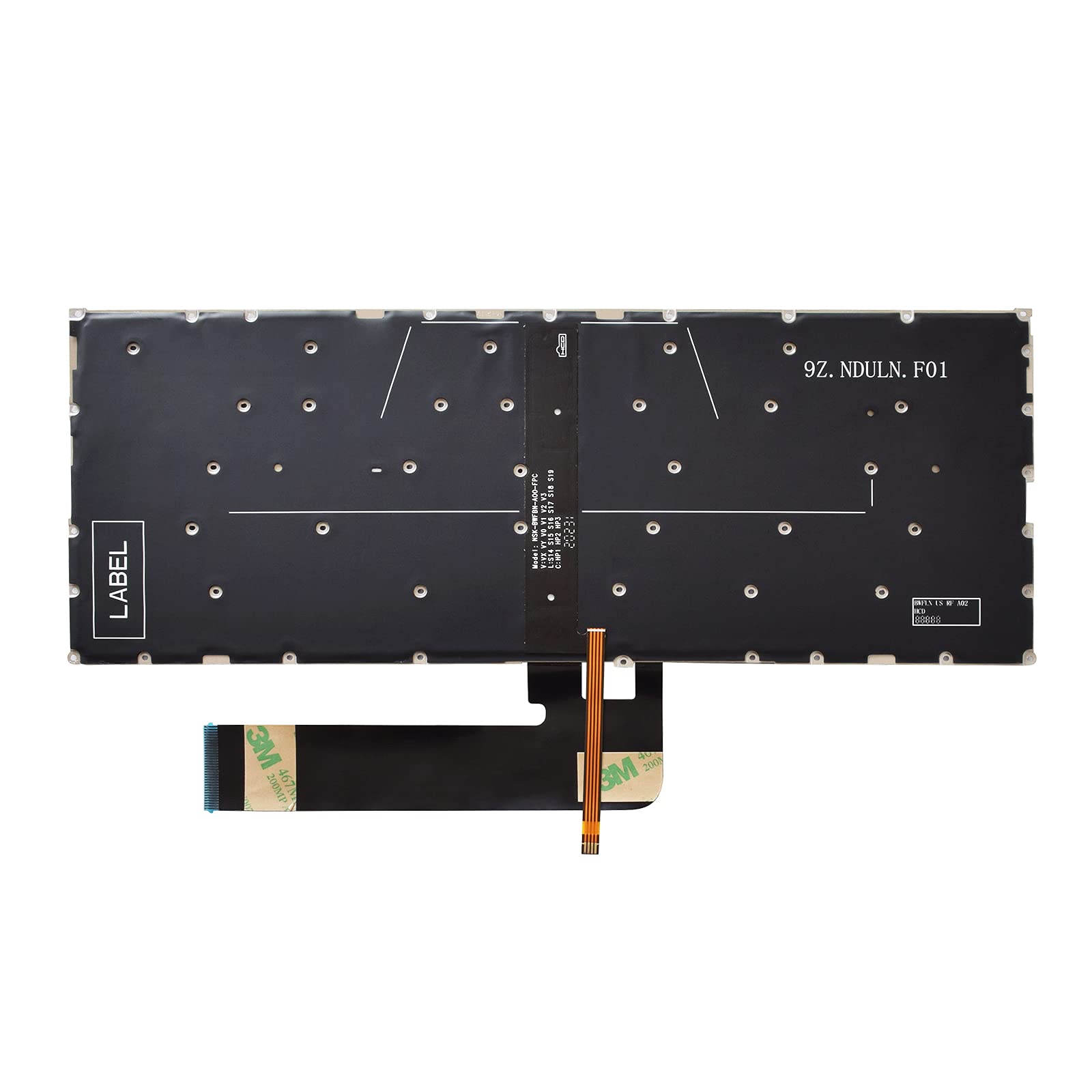 Sunmall Keyboard Replacement Compatible With Yoga 730 13Ikb 730 13Iwl 730 15Ikb 730 15Iwl,Yoga 530 14Ikb, Flex 6 14Arr Flex 6 14