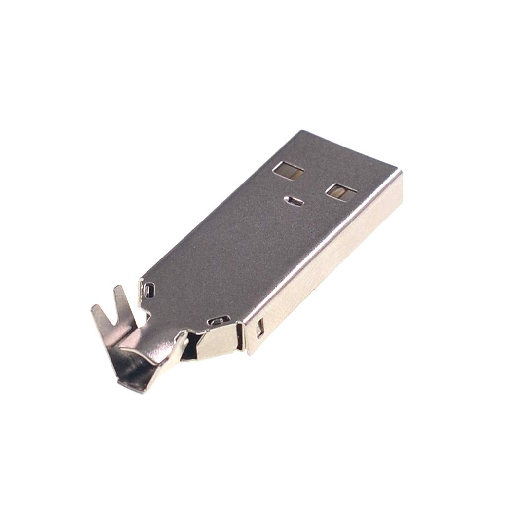 Oiyagai 40Pcs Soldering Usb Type A Male Connector With Metal Shell For Diy