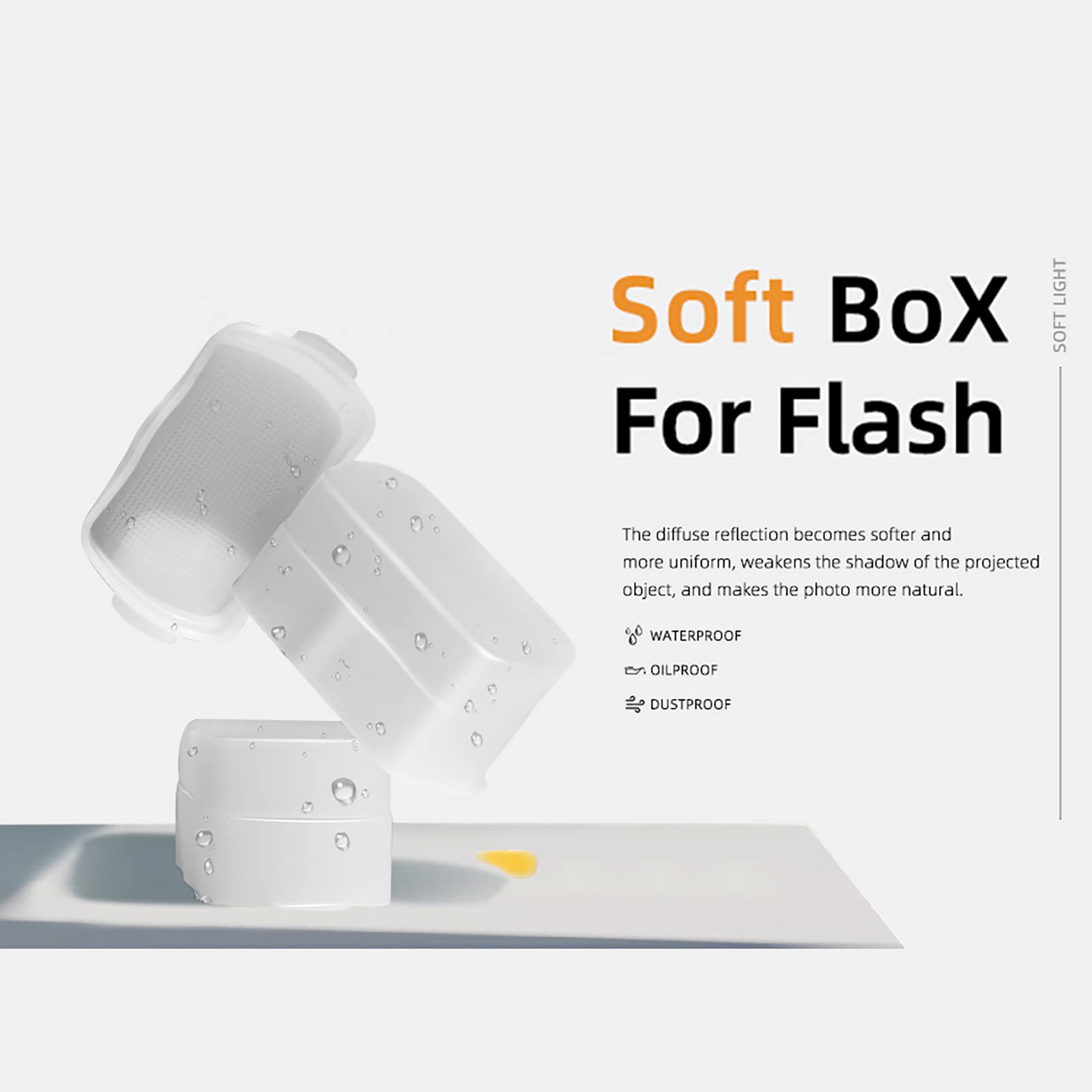 Flash Diffuser For Speedlight, Compatible With Canon 560 565Ex 580Ex And With Godox V860 Tt600   Speedlight, Camera Flash, Compa