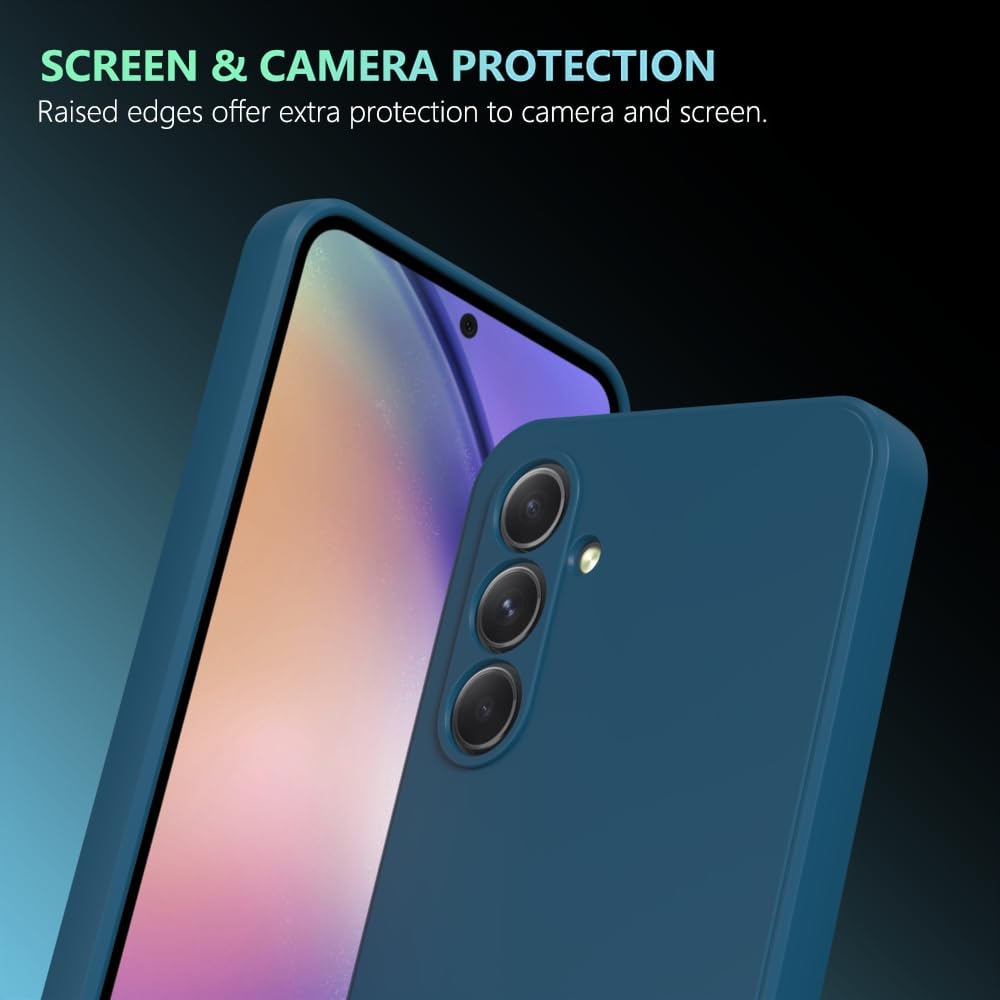 Wogroo For Samsung Galaxy A14 5G Case Dark Blue, Scratch Resistant With Soft Touch, Slim Thin Phone Cover For Samsung Galaxy A14