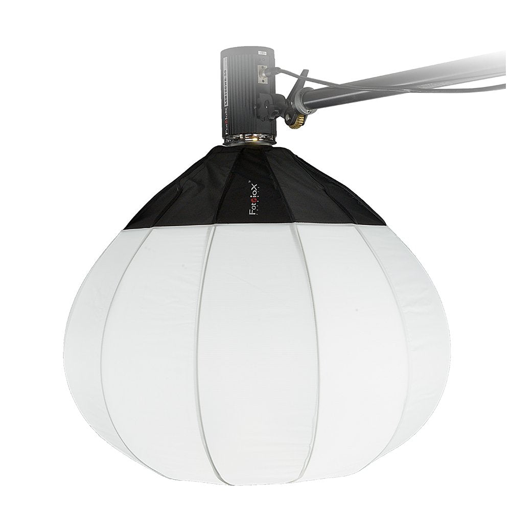 Fotodiox Lantern Softbox 32in (80cm) Globe - Collapsible Globe Softbox with Elinchrom Speedring for Elinchrom and Compatible
