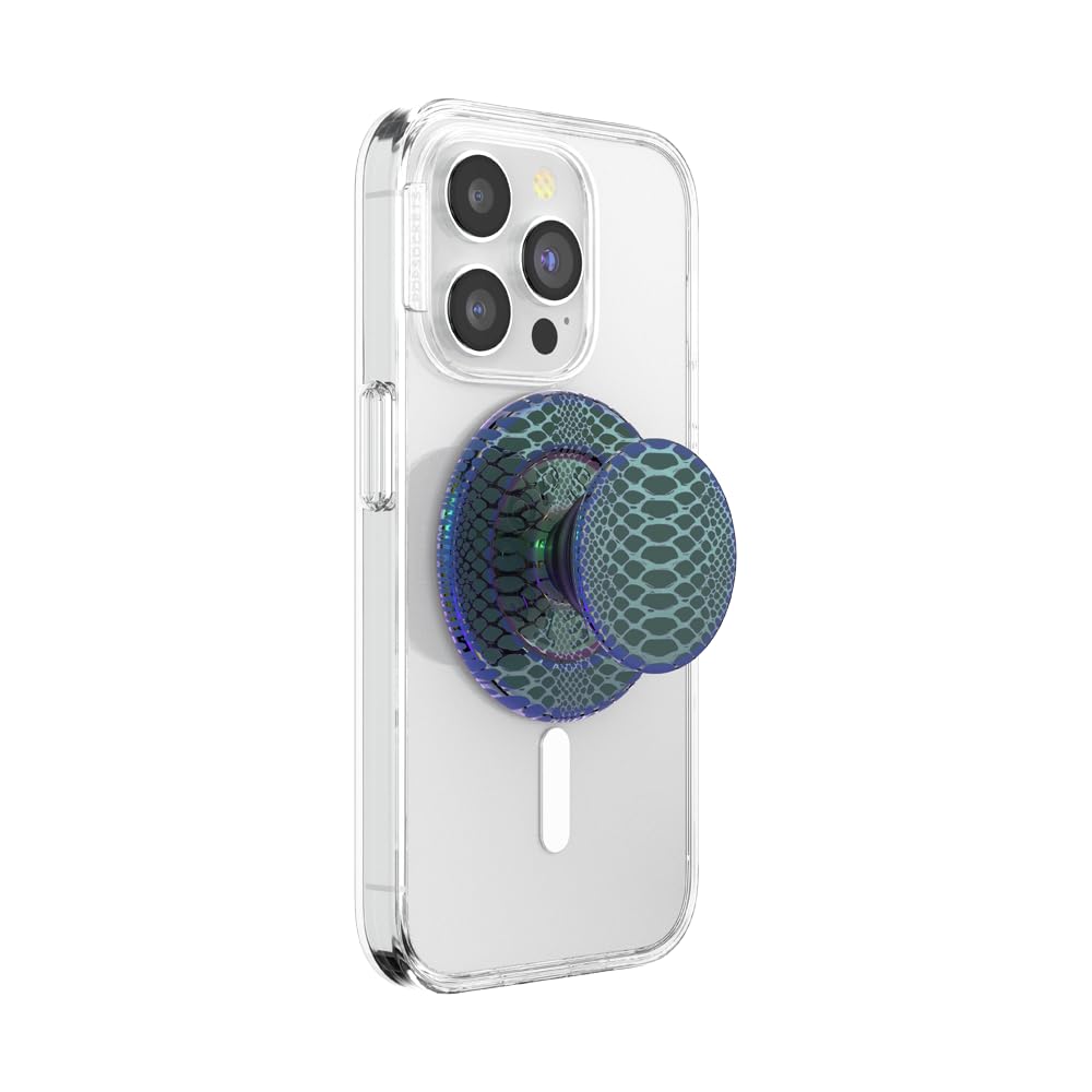 PopSockets Phone Grip for MagSafe, Magnetic Holder, Phone Stand, Green - Scales