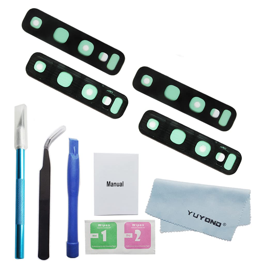 Yuyond 2Pcs Oem Original Back Rear Camera Glass Lens Replacement For Samsung Galaxy S10 And S10 Plus (All Carriers) With Adhesiv