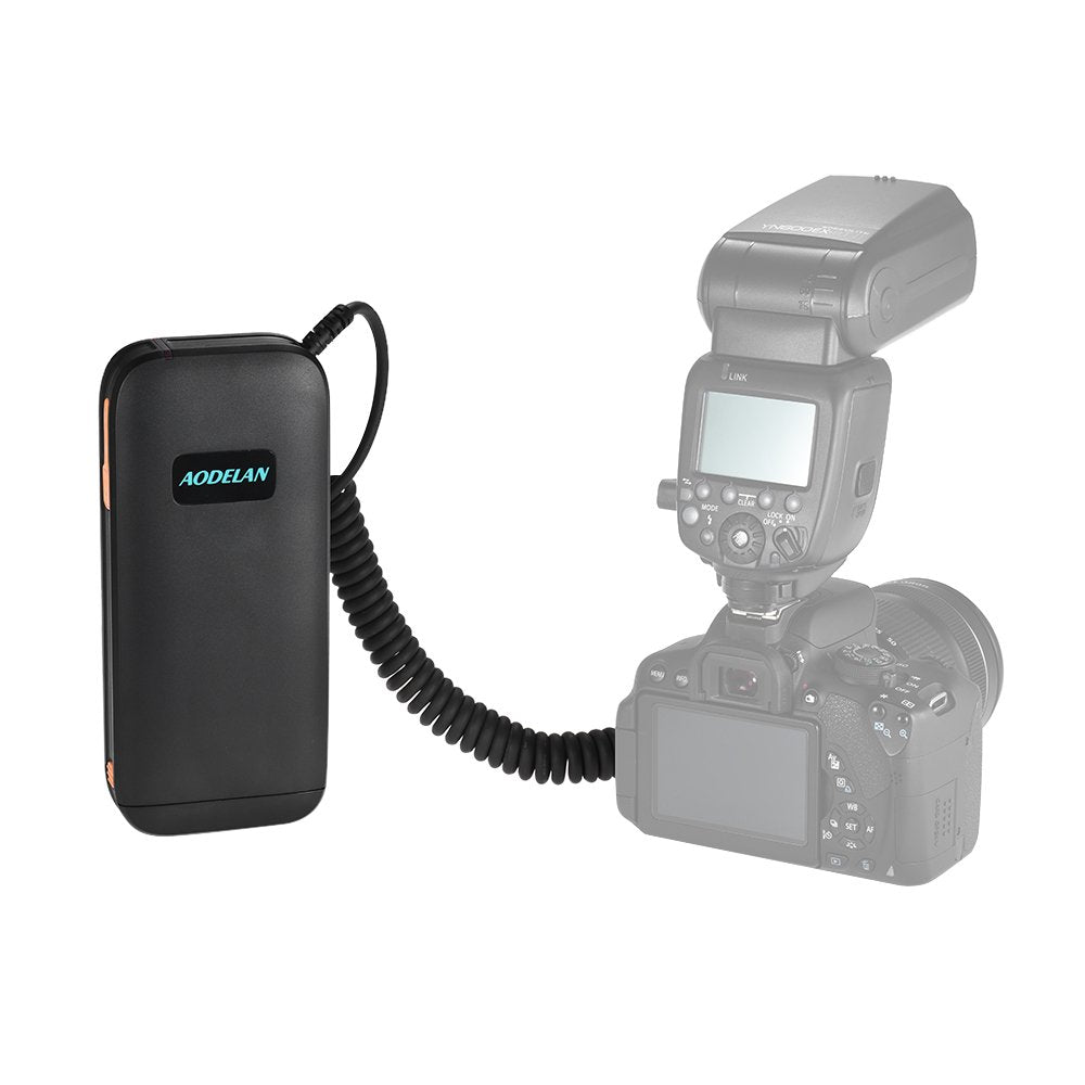 Aodelan External Flash Battery Pack Battery Power Bank For Canon 600Ex Ii Rt, 600Ex Rt, 580Ex 580Ex Ii, 550Ex,Mr 14Ex,Mr  24Ex .