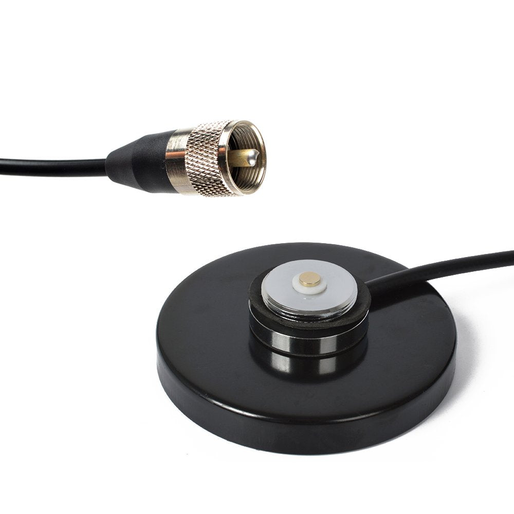 Hys Tc Mb90 Nmo Mount Magnetic Base For Car Bus Taxi Mobile Radio Antenna W/5M(16.4Ft) Rg58 Coaxial Cable Pl 259 Plug