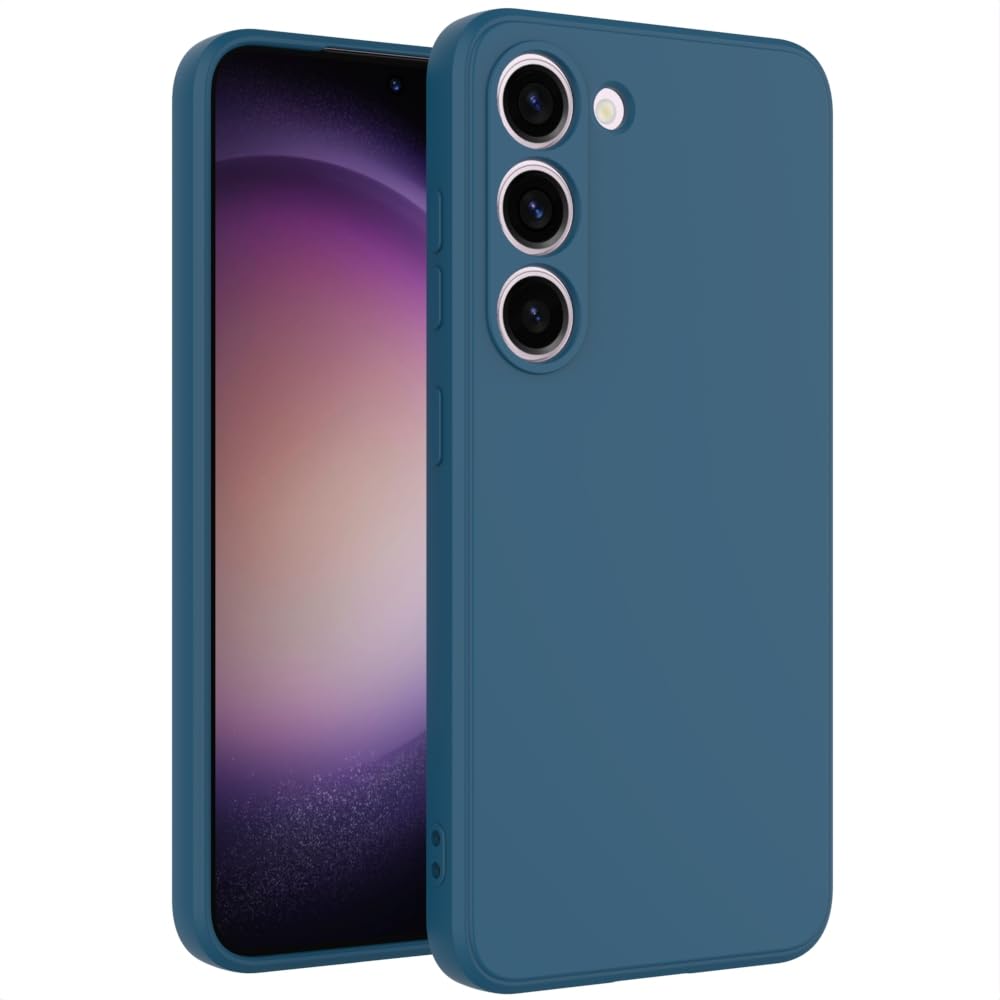 Wogroo For Samsung Galaxy S24 Plus Case Dark Blue, Scratch Resistant With Soft Touch, Slim Thin Phone Cover For Samsung Galaxy S