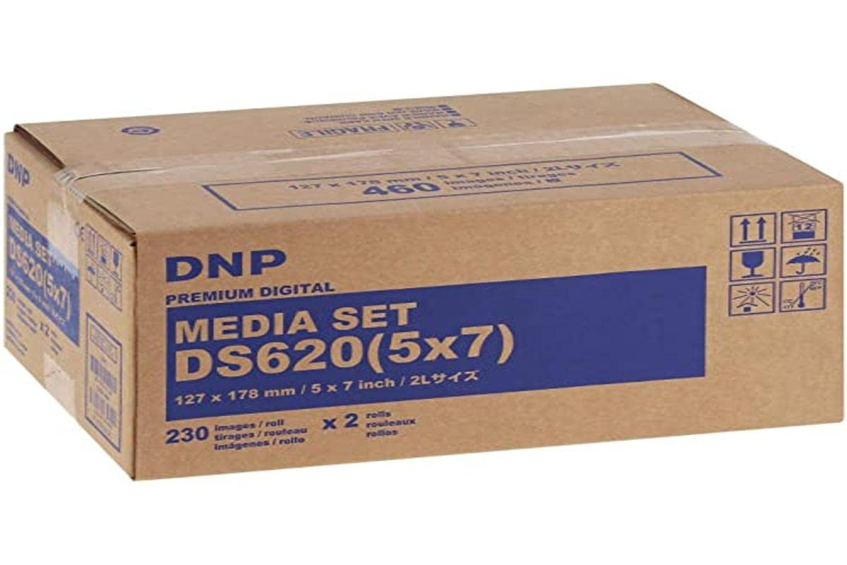 Dnp Ds620 5X7       / 13X18Cm Ribbon And Paper Photo Media Set   2 Rolls (230 Prints Per Roll)