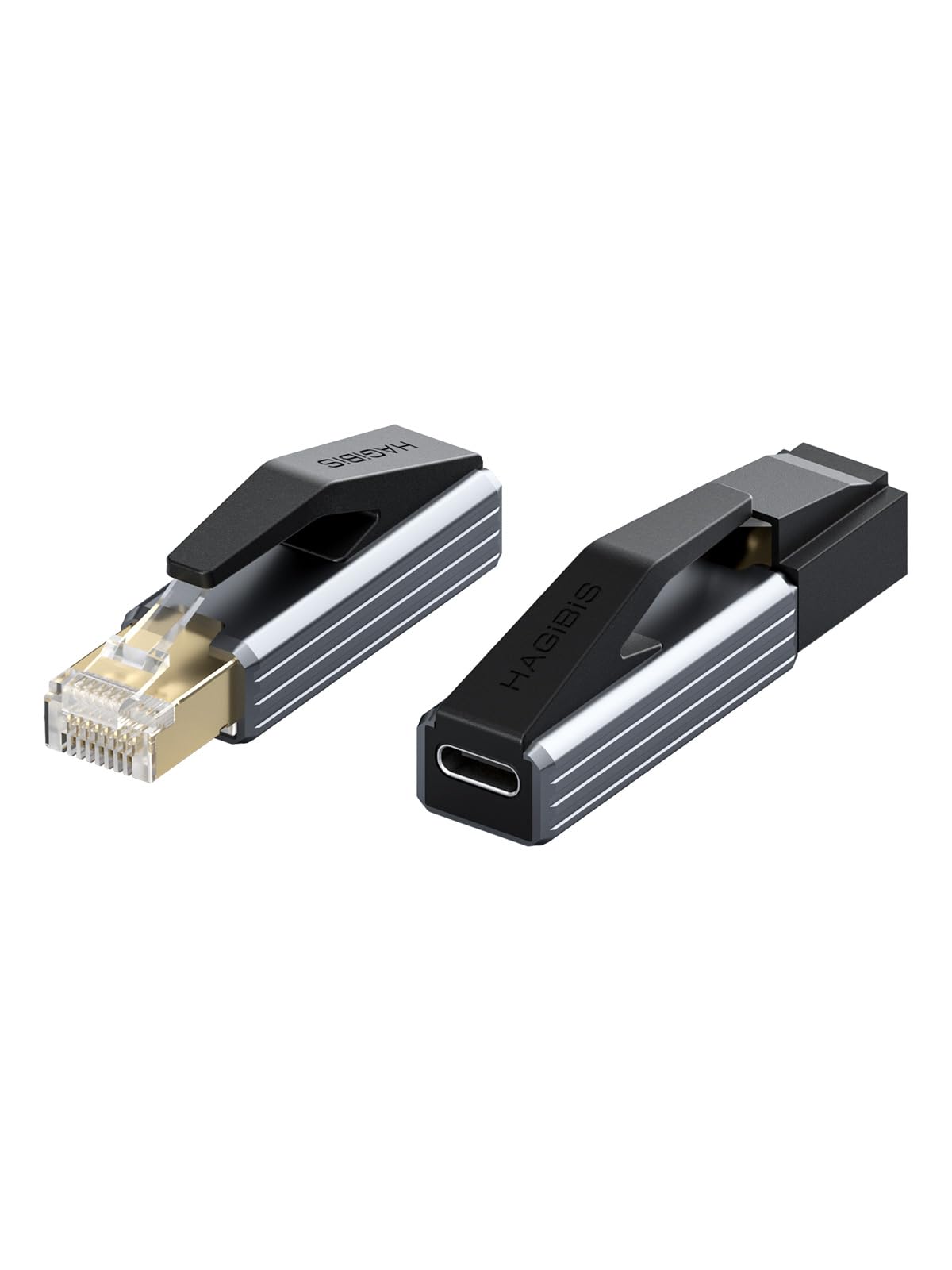 Hagibis USB C to Ethernet Adapter, USB C Female to RJ45 Male Network Hub