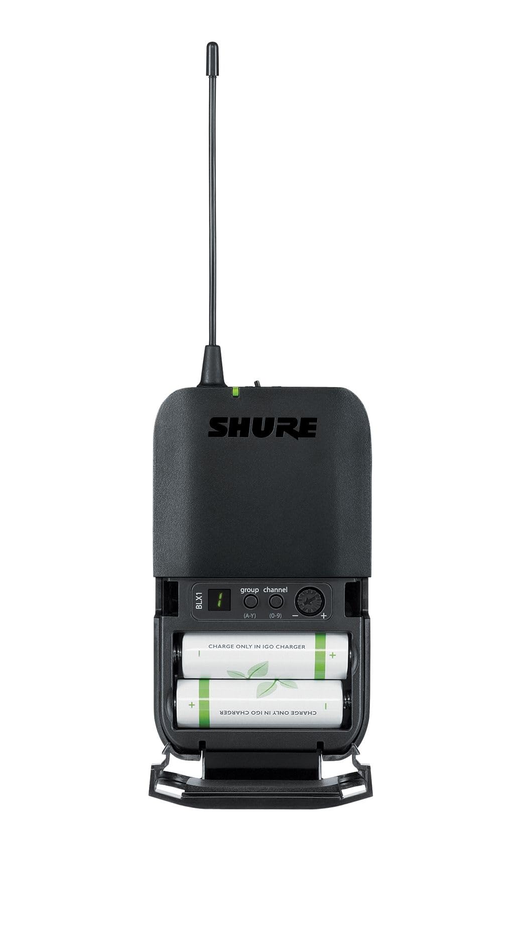 Shure Blx1 Wireless Bodypack Transmitter With On/Off Switch, Adjustable Gain Control, Tqg Connector   For Use With Blx Wireless
