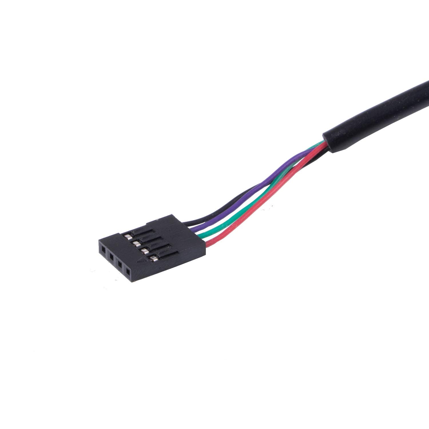 Suamdoen Rj11 6P4C Female To Dp 4P Male Telephone Panel Mount Lan Network Ethernet Extension Cable 15Cm