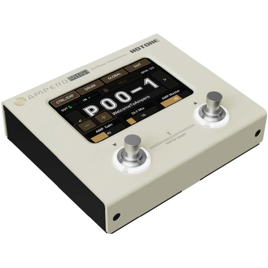 Hotone Ampero Mini Mp50Vn Guitar Multi Effects Processor Touch Screen Modeling Ir Cabinets