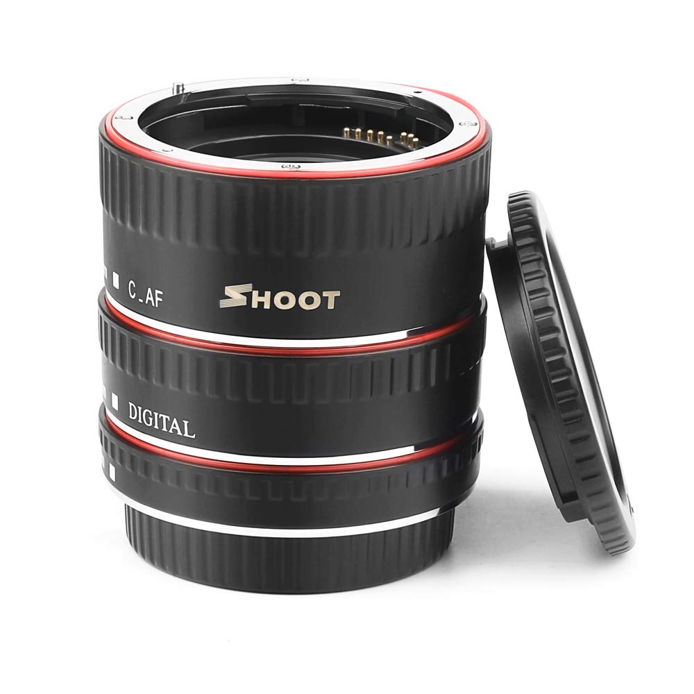 D&F Af Auto Focus Macro Extension Tube Set Eos Ef/Ef S Lens Close Ups For Canon Eos Ef Lens Such As Canon 7D,500D,600D,700D,5D,