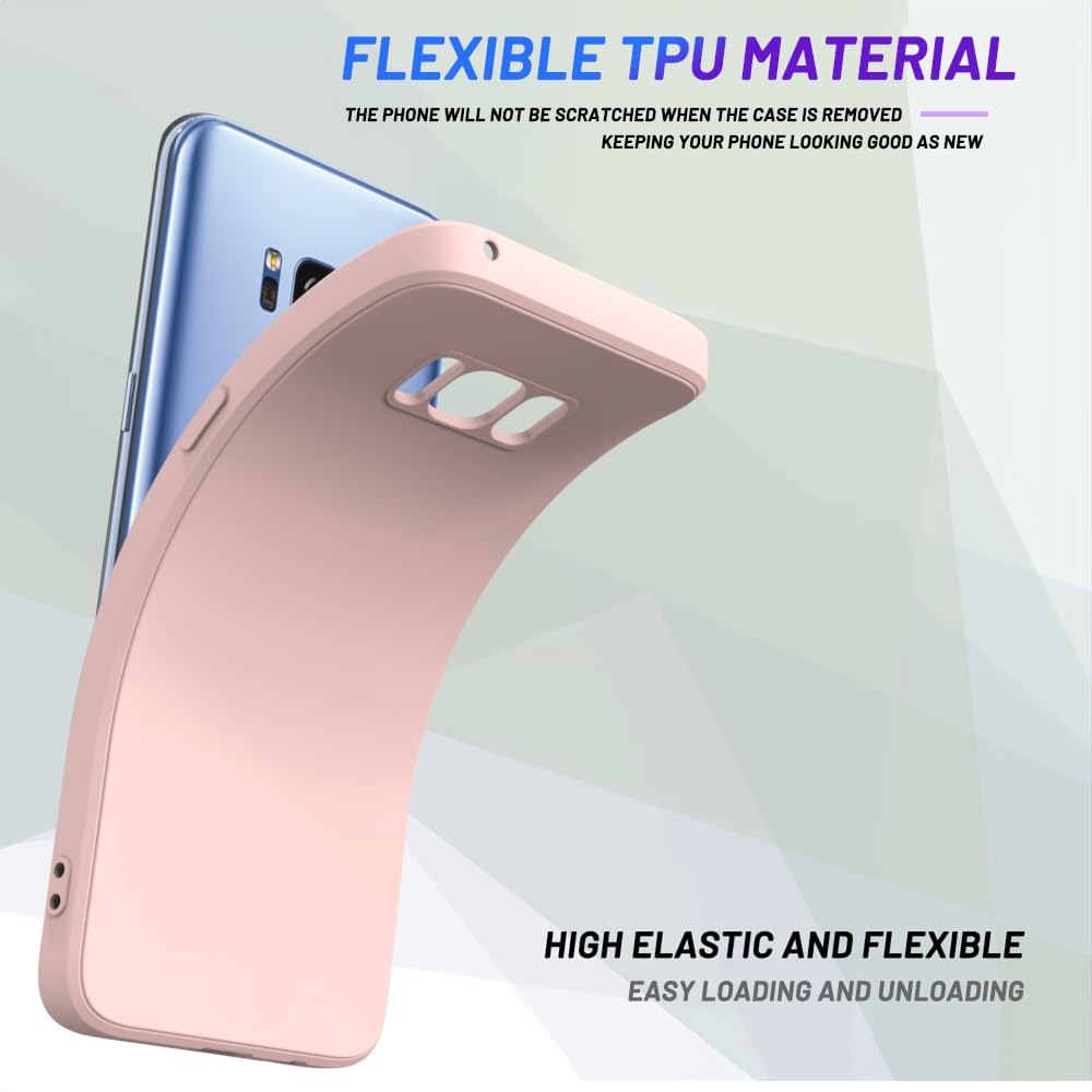 Wogroo For Samsung Galaxy S8 Plus Case Pink, Scratch Resistant With Soft Touch, Slim Thin Phone Cover For Samsung Galaxy S8 Plus