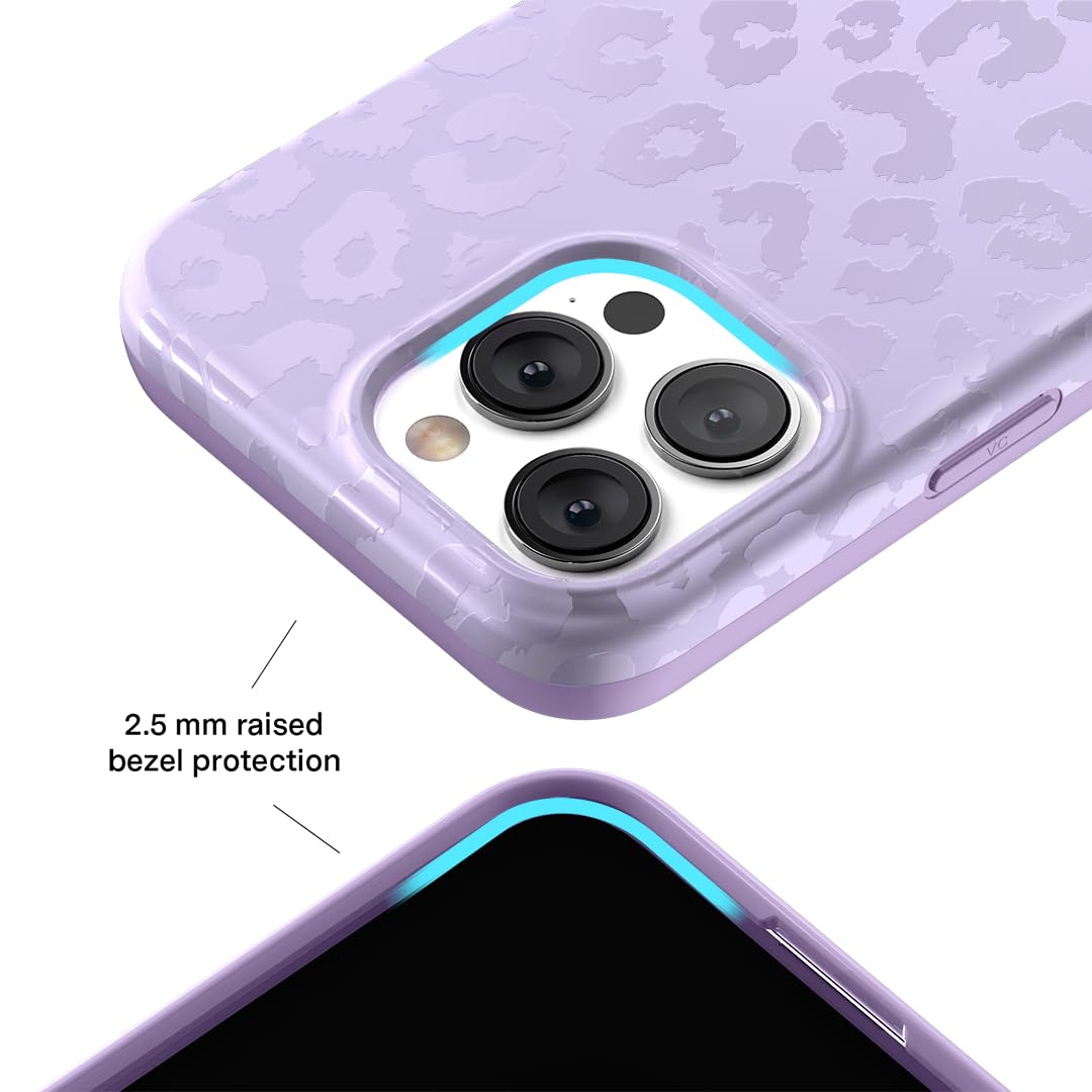 Velvet Caviar For Iphone 15 Pro Max Case Purple Leopard   Compatible With Magsafe [8Ft Drop Tested]