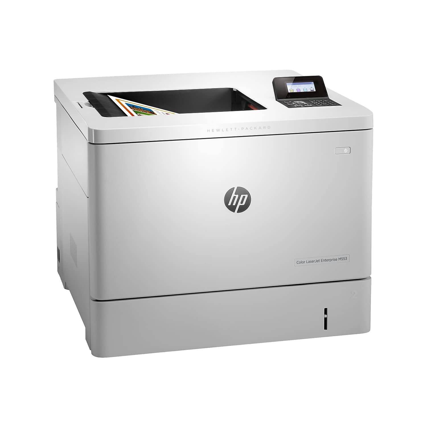 Hp Color Laserjet Enterprise M553Dn Duplex Printer (B5L25A), White, 18.9 X 18 X 15.7 Inches