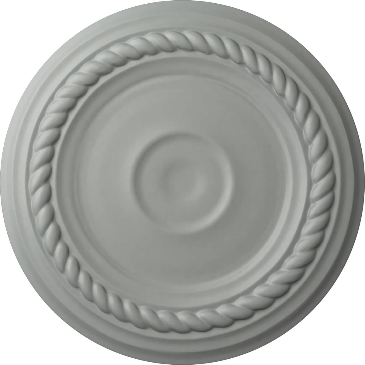 Ekena Millwork Cm07Al Small Alexandria Ceiling Medallion, 7 7/8''Od X 3/4''P (Fits Canopies Up To 4 5/8''), Factory Primed