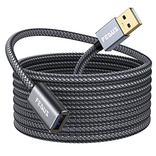 Fedus Usb 3.0 Extension Cable 3M, Aluminum Alloy Usb Cable Extender Superspeed Usb 3.0 Type A Male To Usb A Female Extension Cor