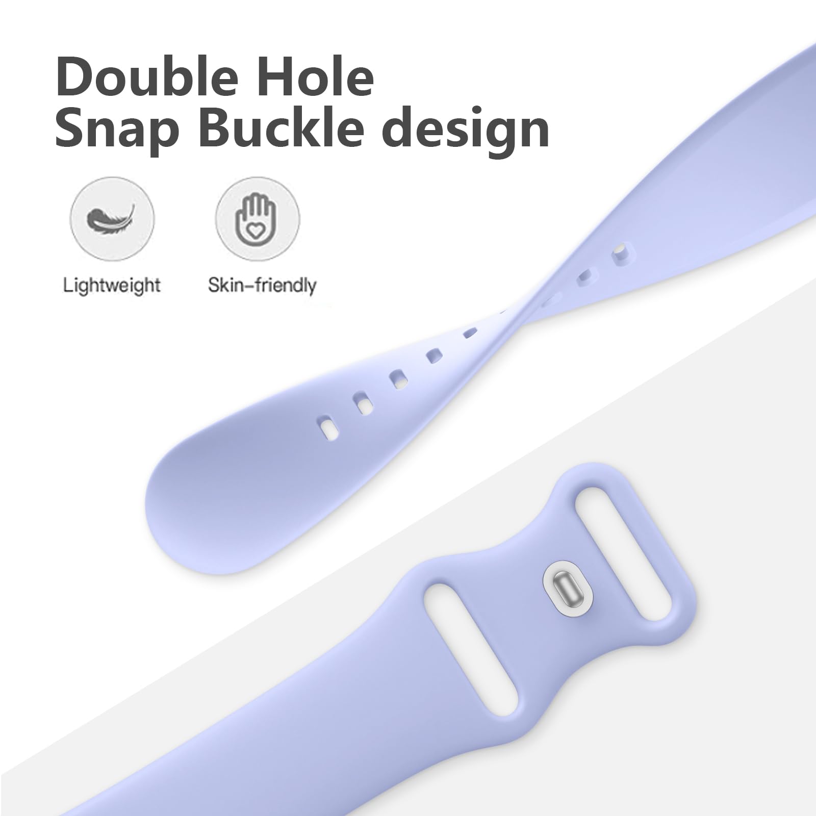 Imivio Sport Band Compatible With Apple Watch Series 3 38Mm Band 40Mm 41Mm 42Mm 44Mm 45Mm 49Mm For Women Men, Soft Silicone Wate