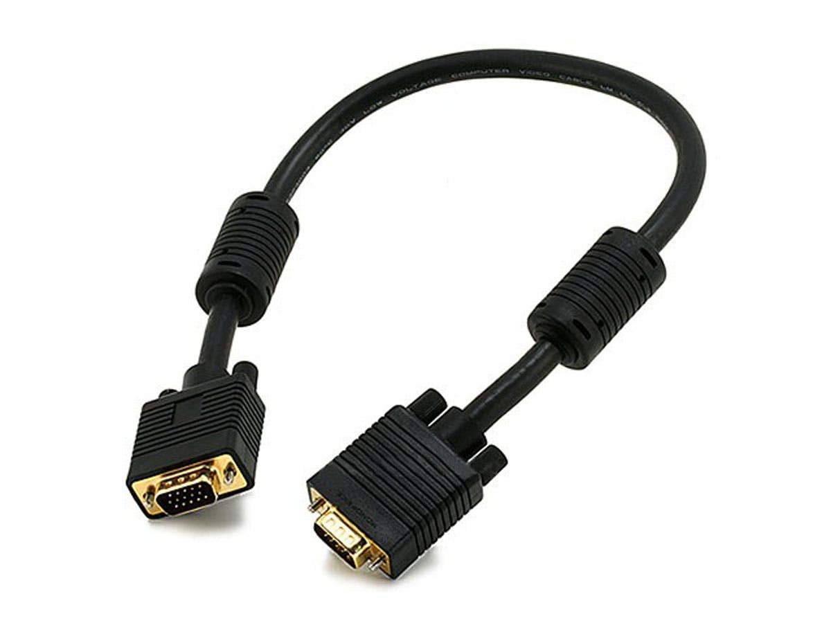 Monoprice 1.5Ft Svga Super Vga M/M Monitor Cable W/ Ferrites (Gold Plated)