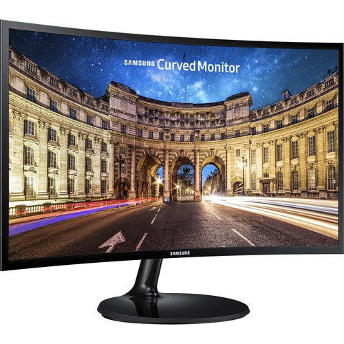 Samsung Cf390 27'' 16:9 Curved Lcd Fhd 1920X1080 Curved Desktop Black Monitor For Multimedia, Personal, Business, Hdmi, Vga, Ves