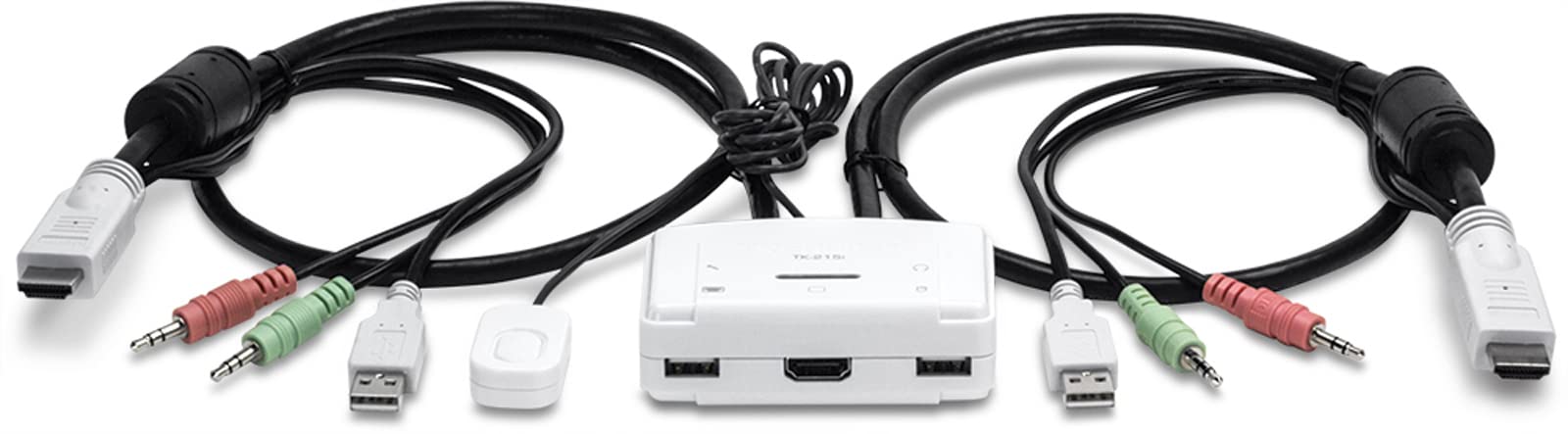 Trendnet 2-Port Hdmi Kvm Switch, Control 2 Computers With One Set Of Console Controls, Full Hd 1080P, Hdmi And 3.5 Mm Analog Aud