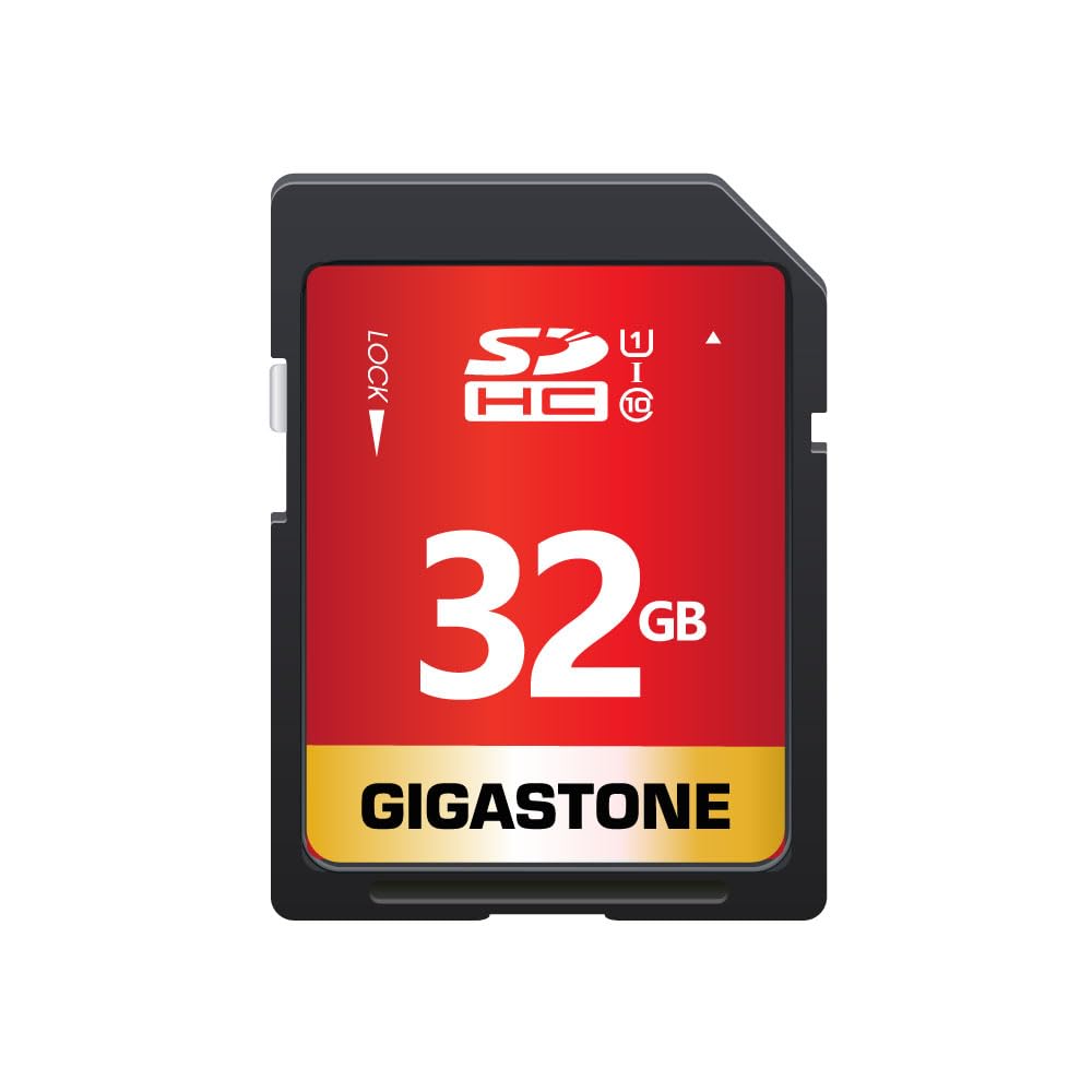 Gigastone 32GB SD Card UHS-I U1 Class 10 SDHC Memory Card High Speed Full HD Video Canon Nikon Sony Pentax Kodak Olympus Panason