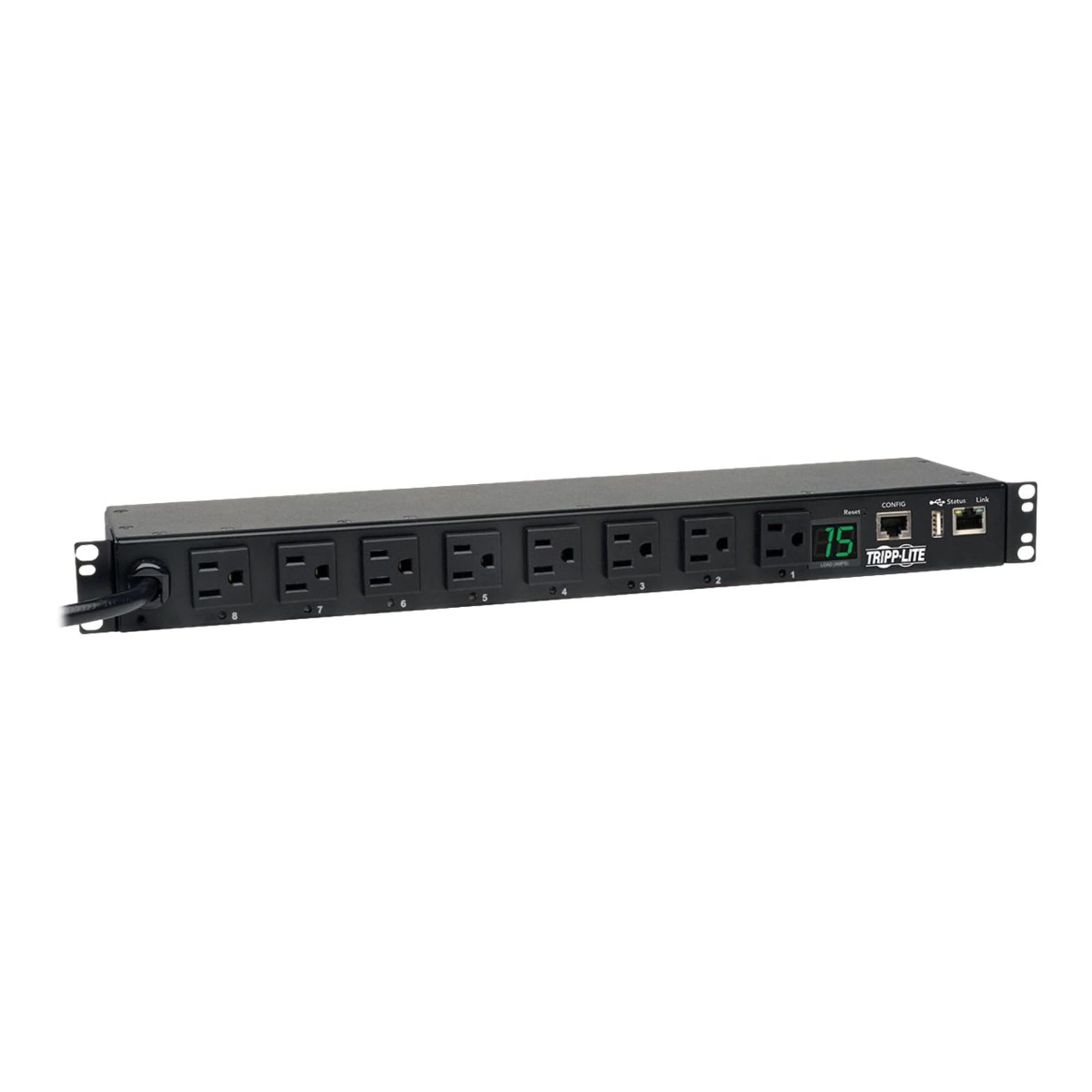 Tripp Lite 1.4Kw Switched Pdu, 120V, 15A, 8 5 15R, 5 15P, Lx Platform Interface, 12Ft Cord, 1Urm Taa, 2 Year Warranty (Pdumh15Ne
