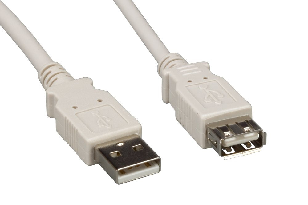 Cablelera 3' Usb A/A M/F Cable, Beige (Zcccdjmf 03)