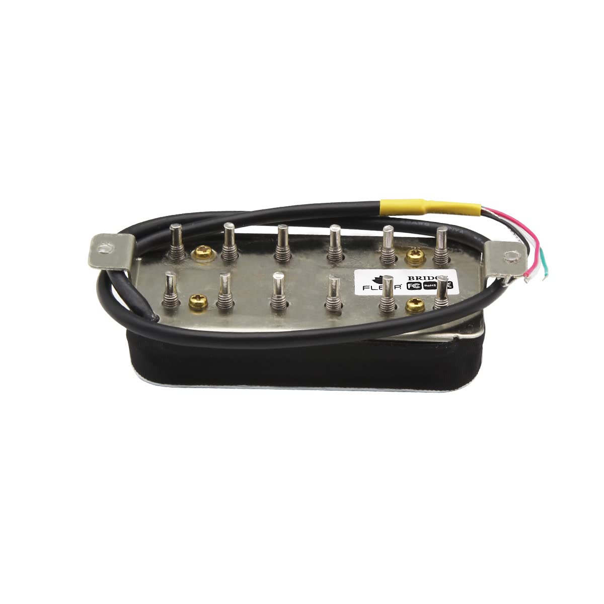 Fleor Alnico 5 Bridge Pickup Double Coil Humbucker Pickups High Output 14-15K, White