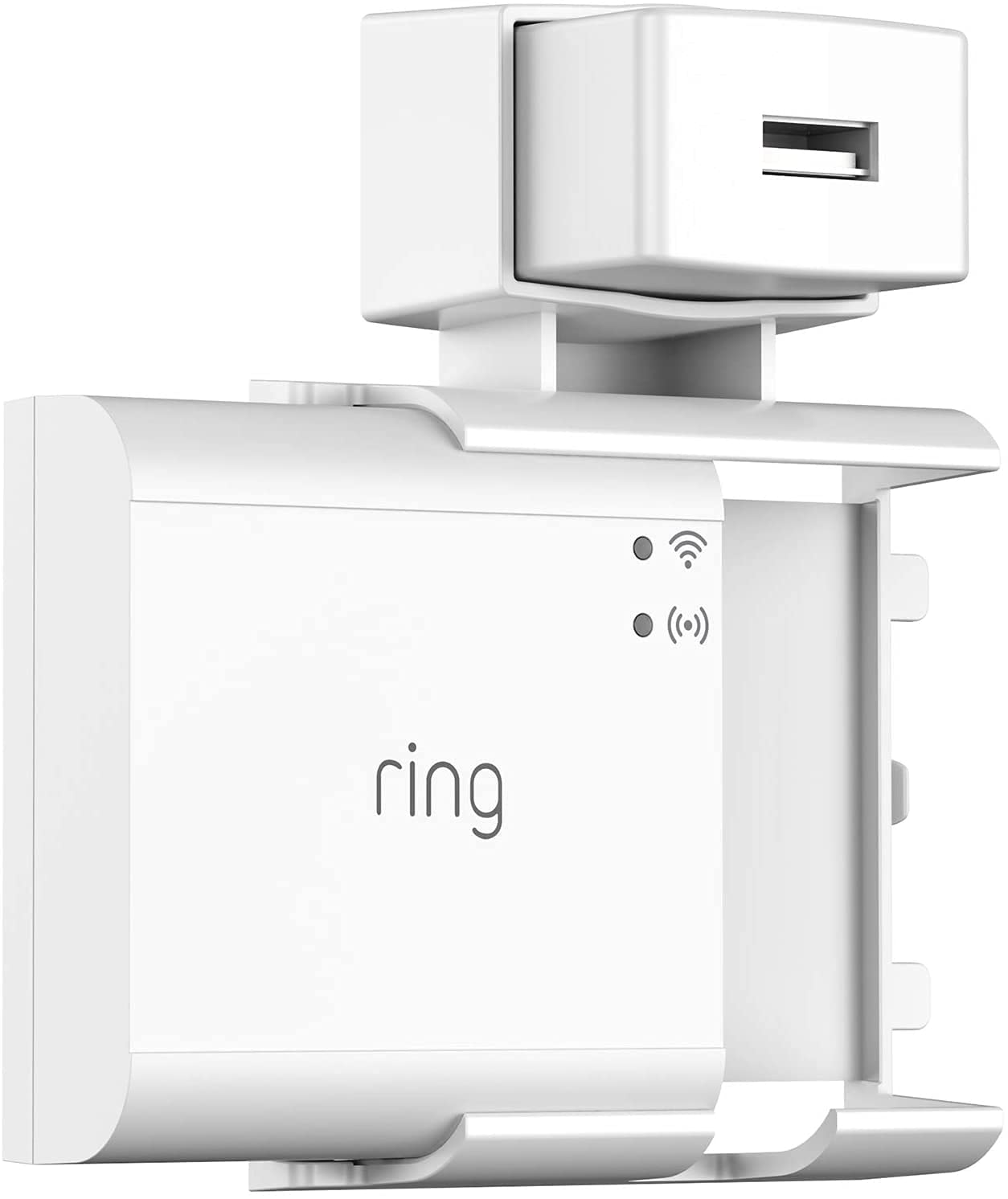 Koroao Outlet Installation Of Ring Bridge, No Drilling And Space Saving Wall Mount Bracket, With Short Cable For Ring Smart Lighting Bridge