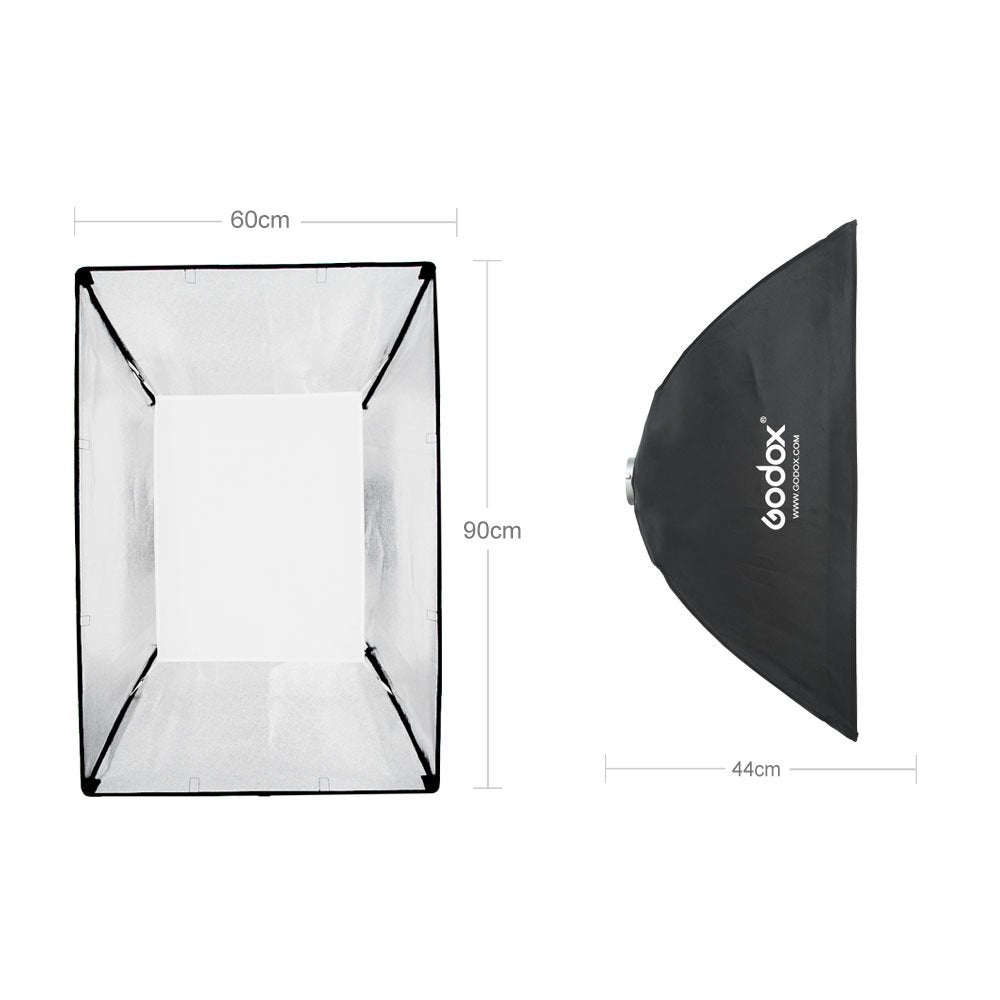 Godox 24 X 35  60 X 90Cm Honeycomb Grid Softbox Soft Box With Bowens Mount Compatible Studio Strobe Flash Light