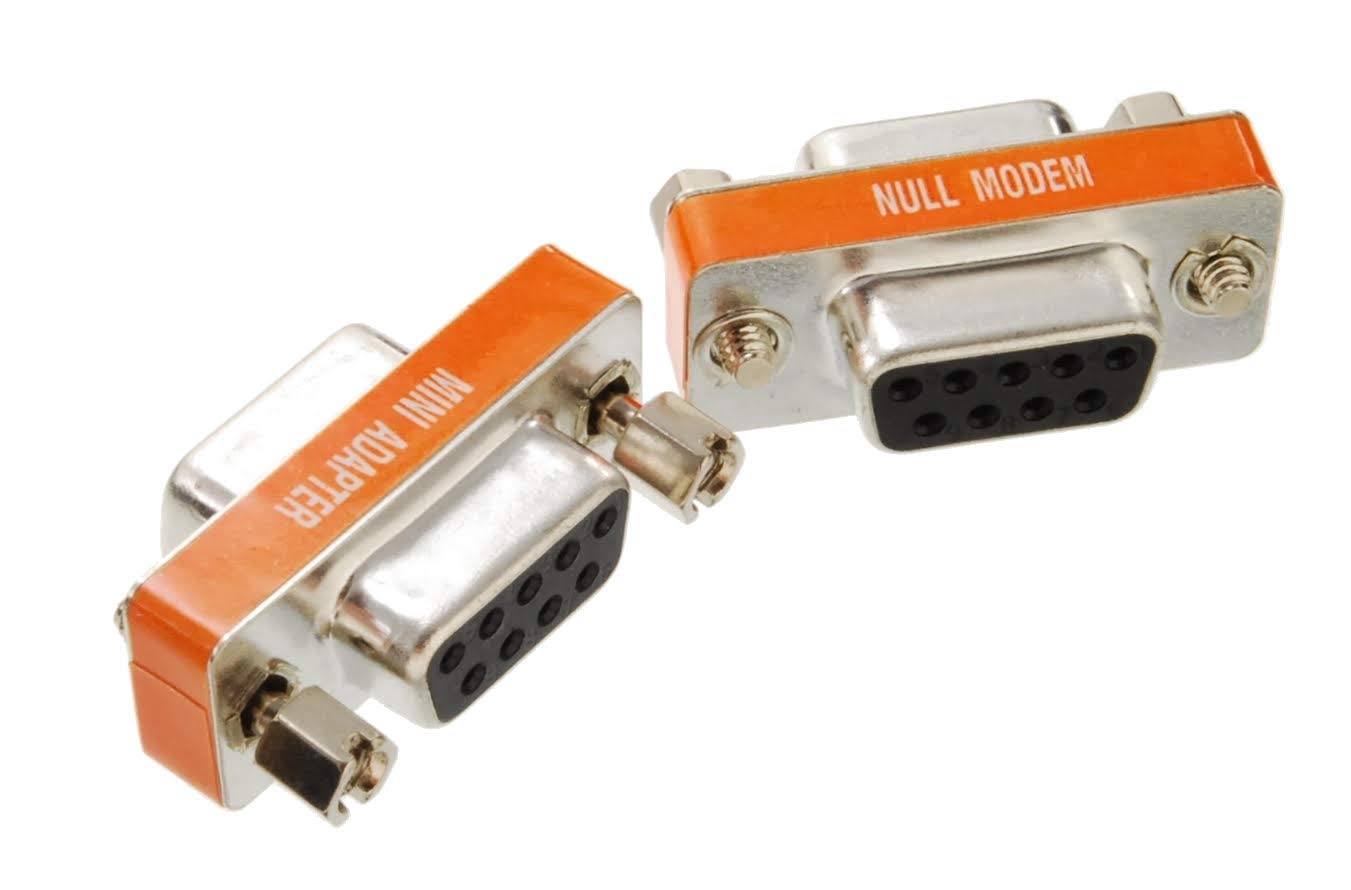 Cablesonline Db9 Null Modem Female To Female Slimline Data Transfer Adapter/Gender Changer, (10 Pack) (Ad N06M 10)