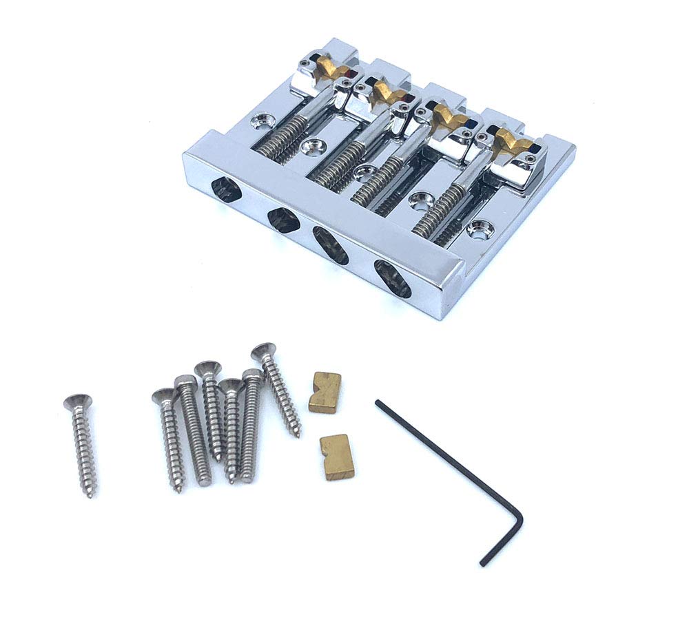 Hipshot Kickass High Mass Bass Bridge For 5 Bolt Fender, Black