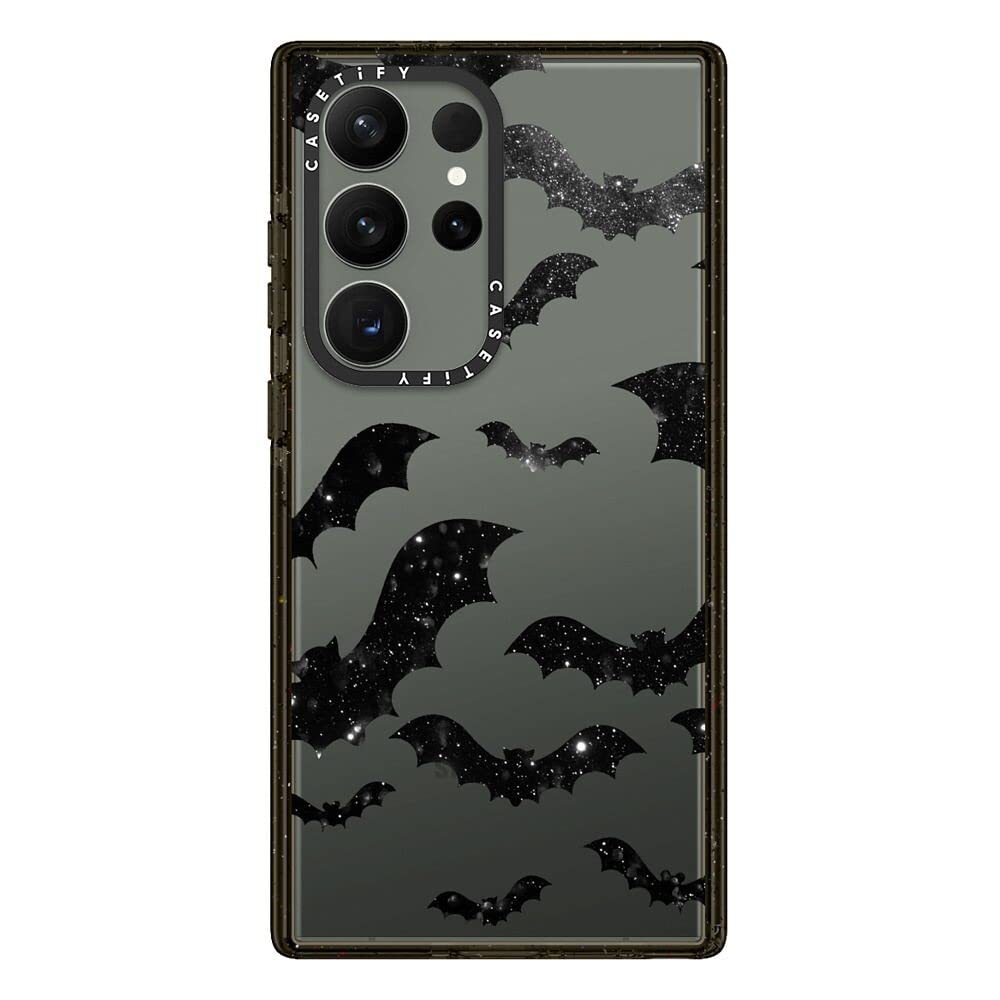 Casetify Impact Galaxy S23 Ultra Case [4X Military Grade Drop Tested / 8.2Ft Drop Protection]   Bats   Clear Case Halloween   Cl