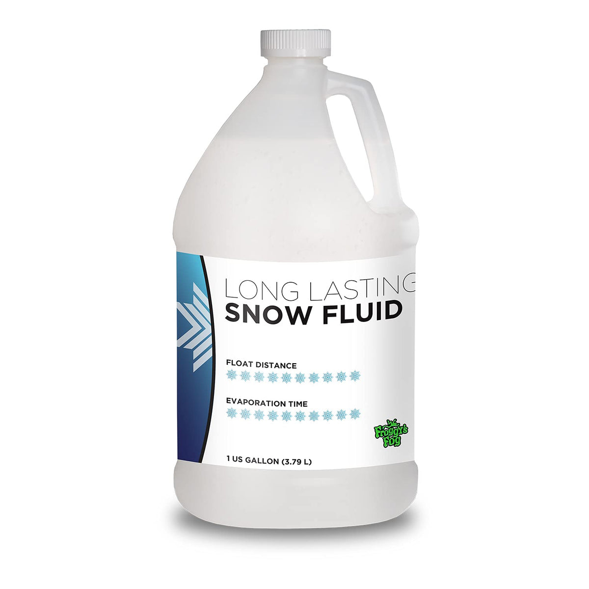 Froggy'S Flakes Snow Machine Fluid, Long Lasting Formula Snow Fluid With 75+ Feet Float/Drop, 1 Gallon