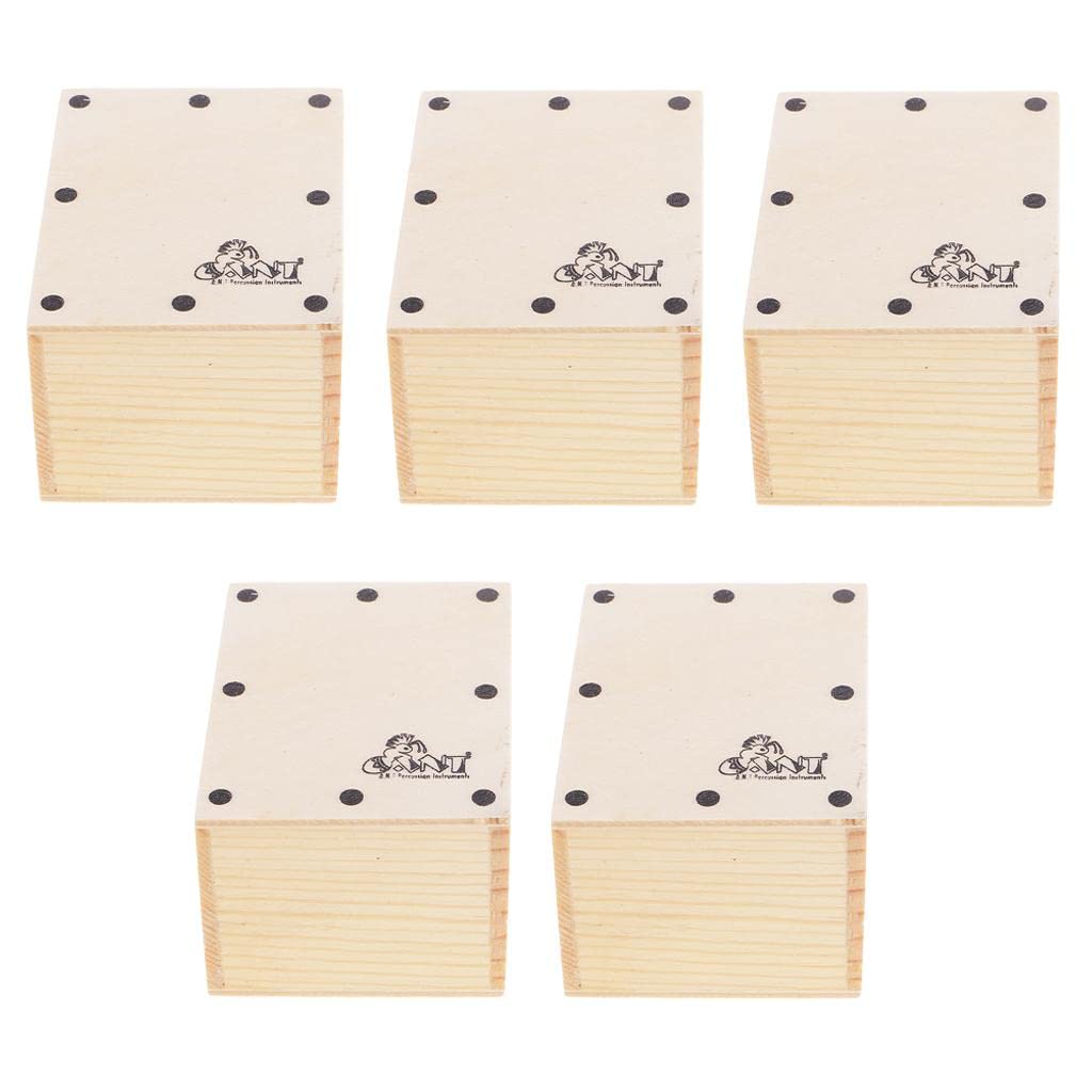 SECRET DESIRE Pack Of 5 Small Cajon Mini Hand Drum Egg Sand Shaker For Kids Musical Toys Christmas Birthday Gift