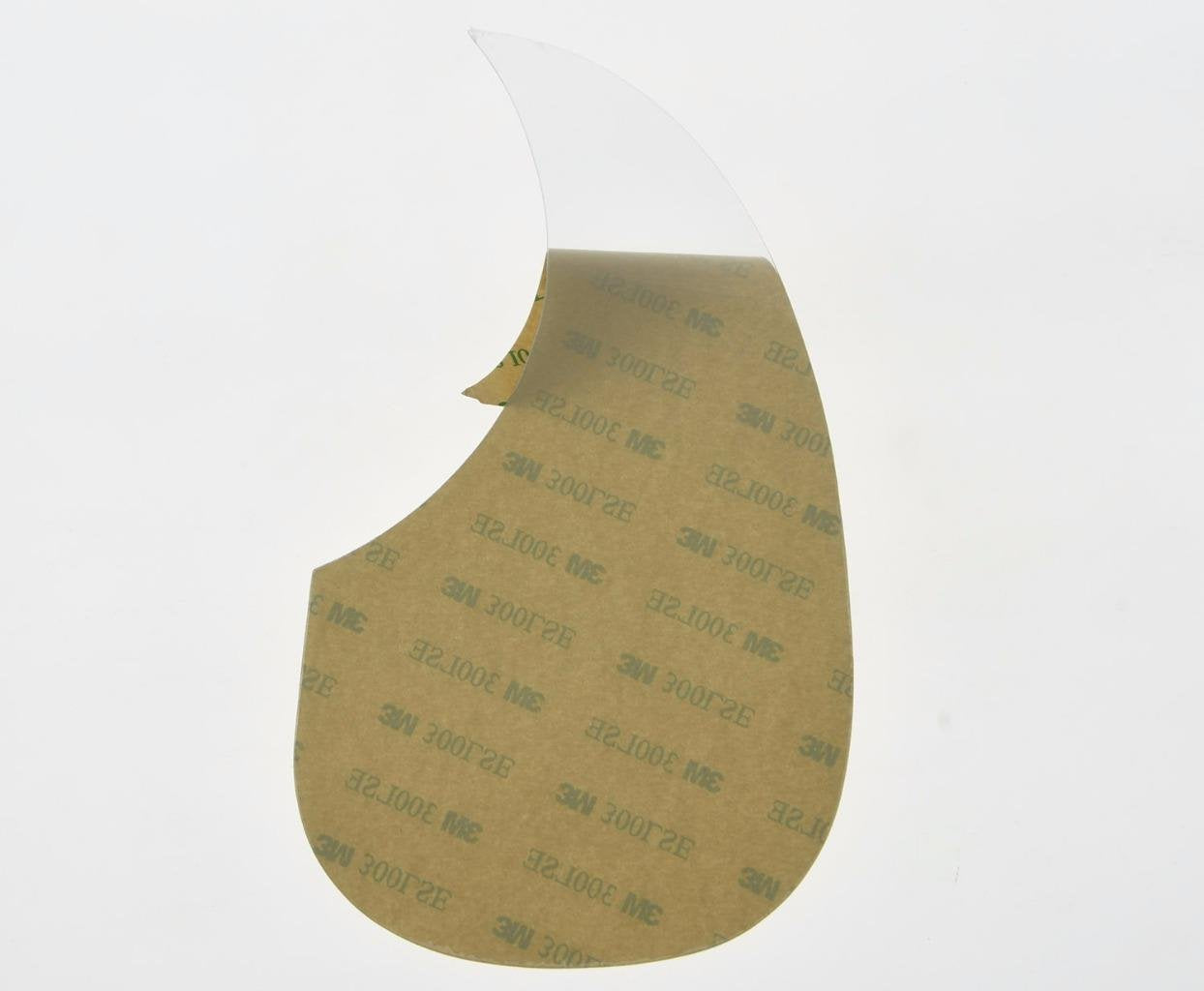 Dopro Clear Teardrop Acoustic Guitar Pickguard Transparent Scratch Plate With Self Adhesive