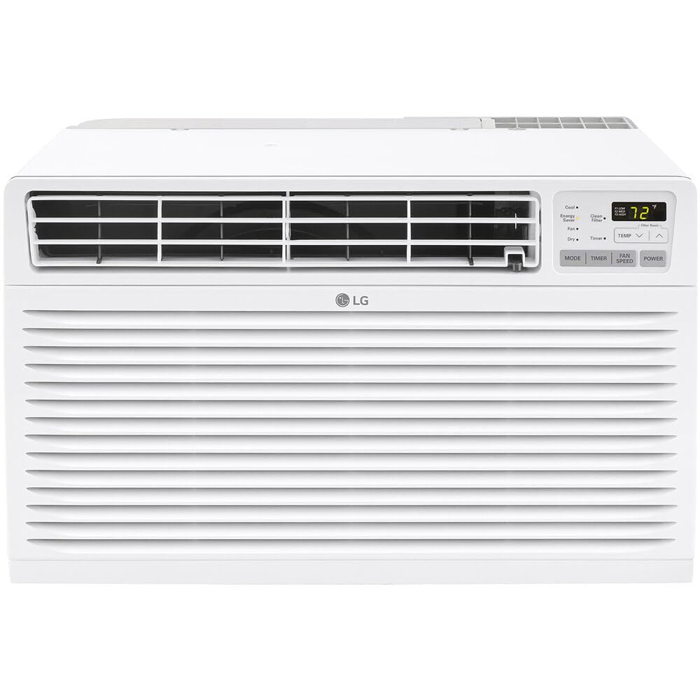 Lg 10,000 Btu Through The Wall Air Conditioner, 115V, Cools Up To 440 Sq. Ft. For Bedroom, Living Room, Apartment, With Remote,