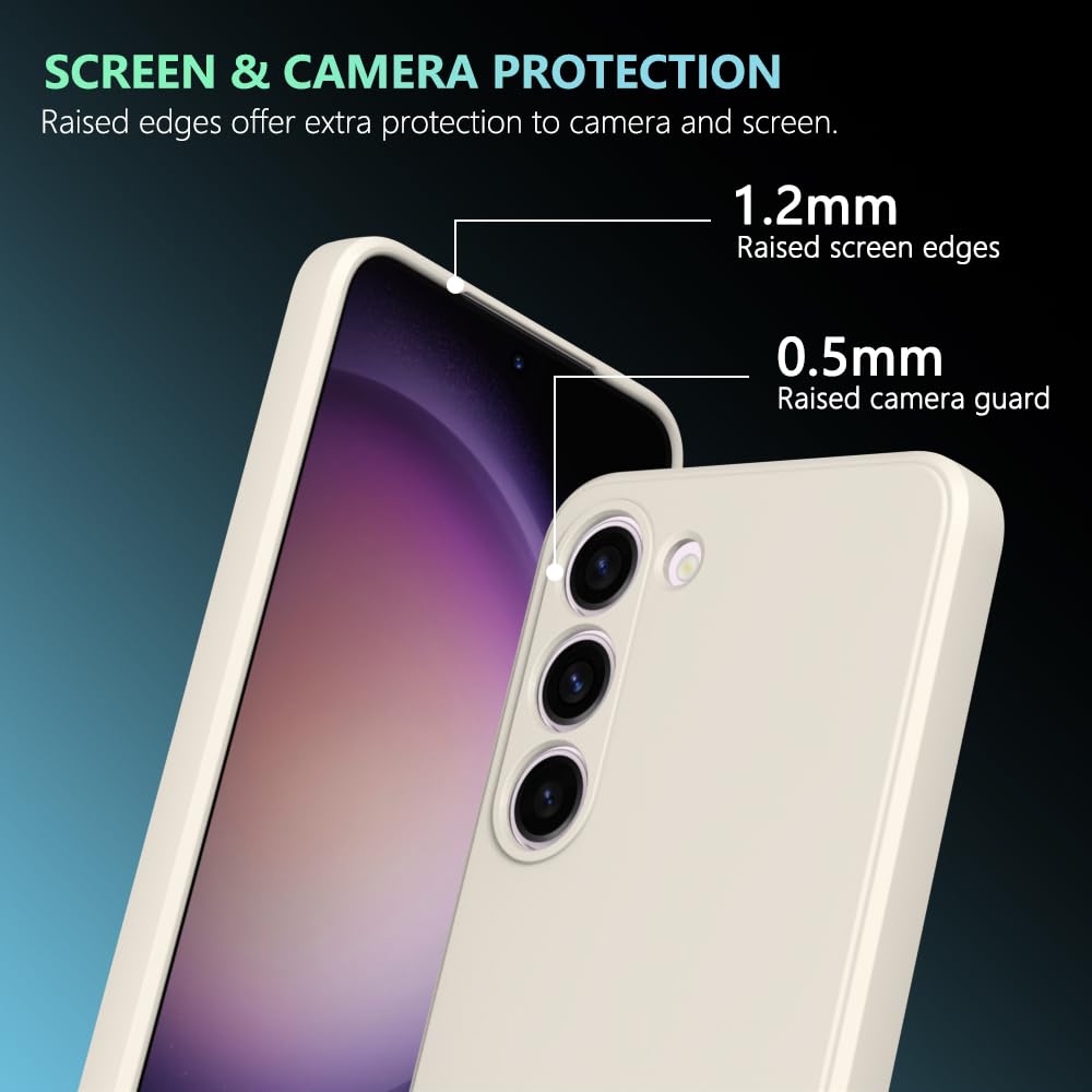 Wogroo For Samsung Galaxy S24 Plus Case White, Scratch Resistant With Soft Touch, Slim Thin Phone Cover For Samsung Galaxy S24 P