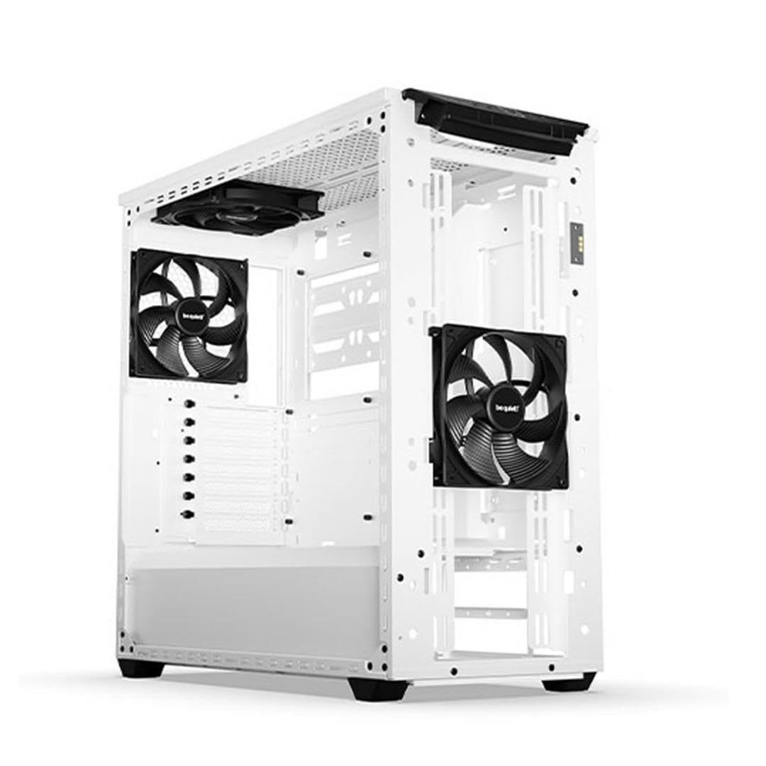 Be Quiet! Shadow Base 800 Dx  Argb   Mid Tower Pc Gaming Case   420Mm Radiators Or E Atx Motherboards Support  White   Bgw62