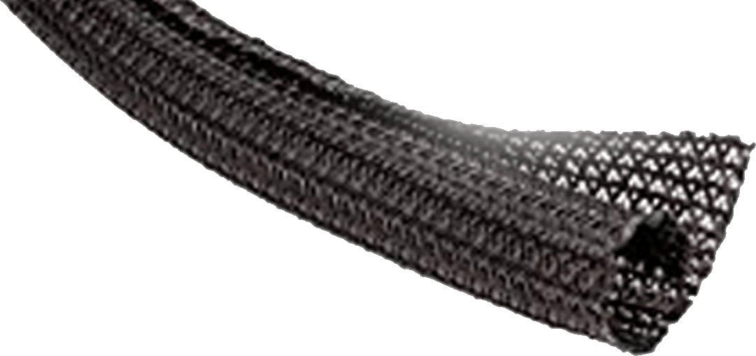 Braided Sleeving, 0.500 in., 10 Ft., Black