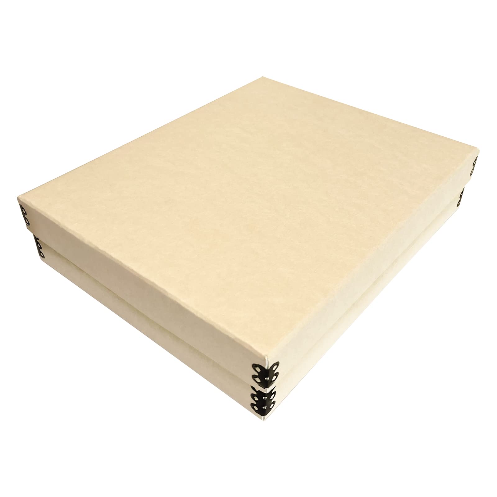 Lineco, 11X14 Tan Museum Archival Storage Box, Acid Free With Metal Edge. Preserves Picture Longevity, Organize Photos Or Docume