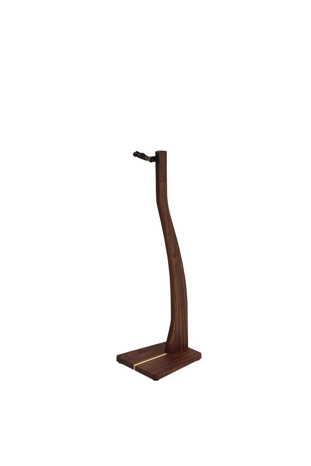 Zither Wooden Violin Or Viola Stand   Handcrafted Solid Walnut Wood Floor Stands, Made In Usa