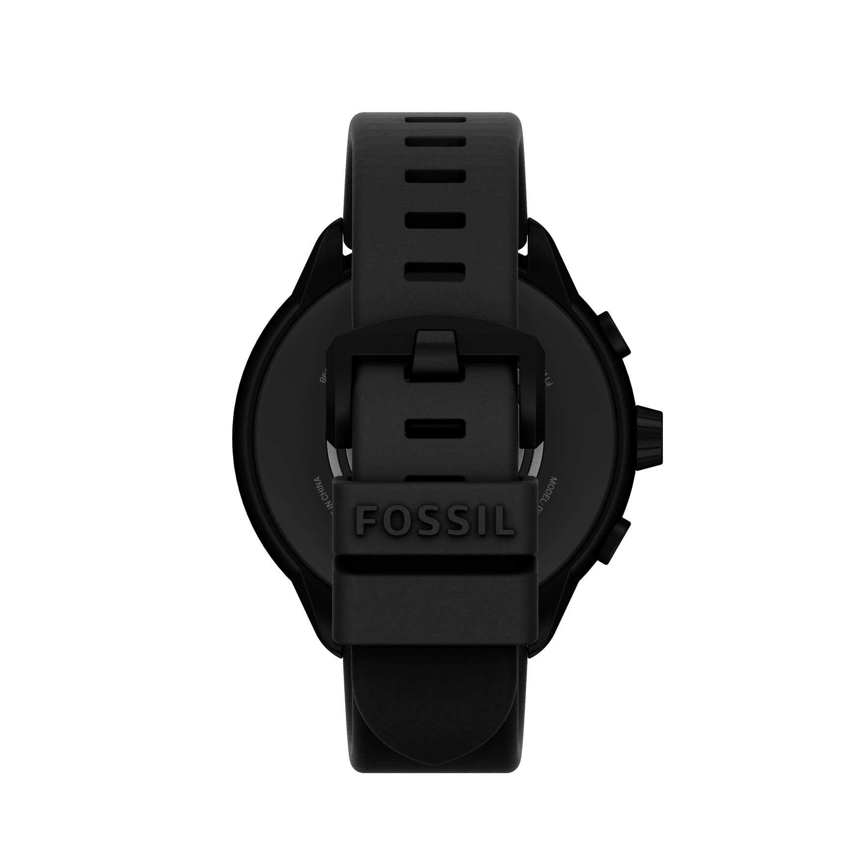 Fossil Men'S Or Women'S Gen 6 Wellness Edition 44Mm Touchscreen Silicone Smart Watch, Color: Black (Model: Ftw4069V)