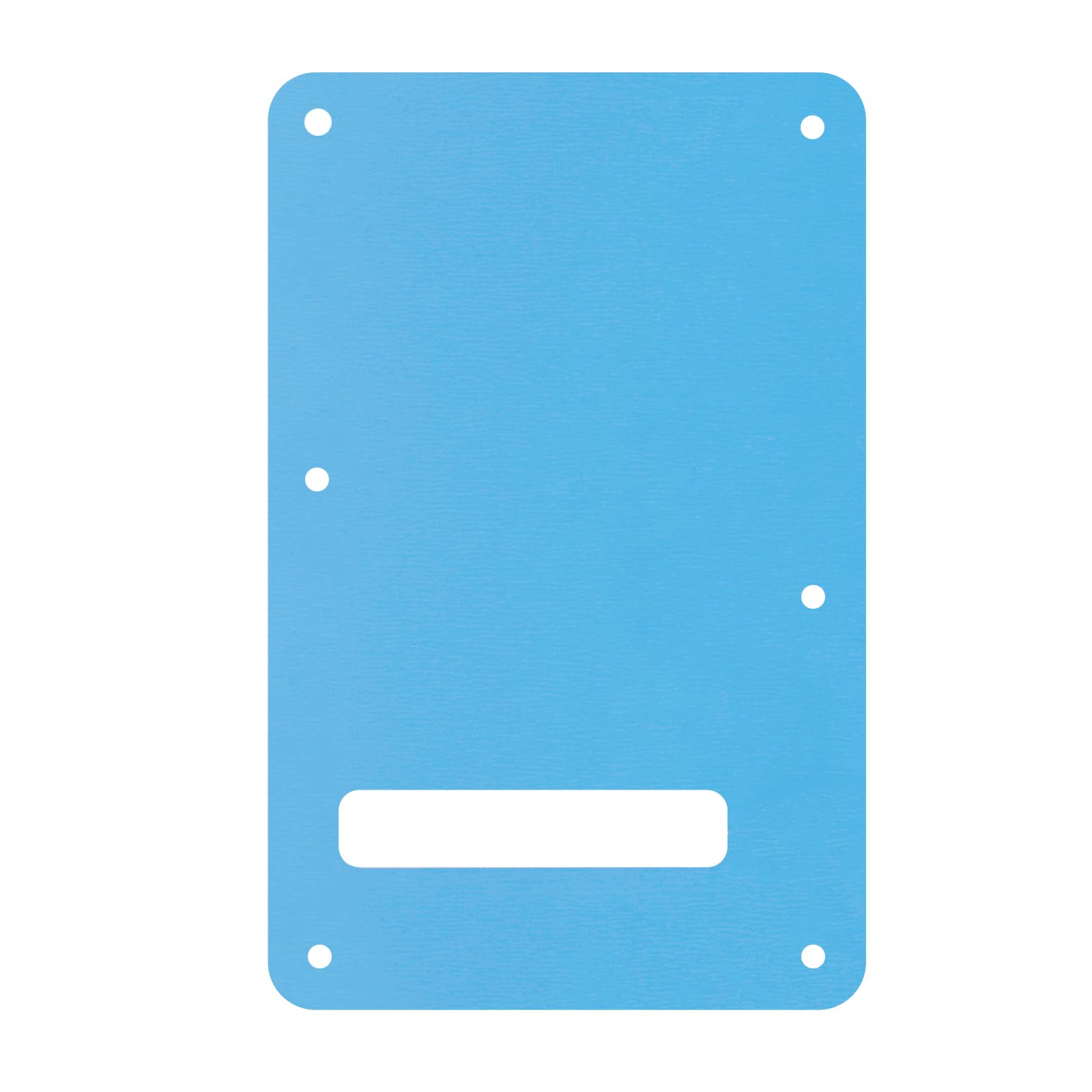 Banworks 1 Ply Electric Guitar Backplate 6-Hole Trem Tremolo Cover For Usa/Mexican Fender Standard Strat St Jt/Hgb-01 Chrome Mir
