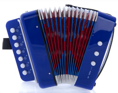 D'Luca G105 Bl Child Button Accordion, Blue