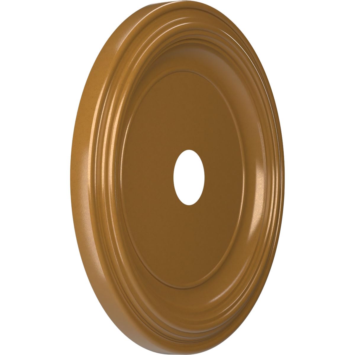 22Od X 3 1/2Id X 1 1/2P Traditional Thermoformed Pvc Ceiling Medallion (Fits Canopies Up To 13 1/2), Universal Aged Metallic Vin