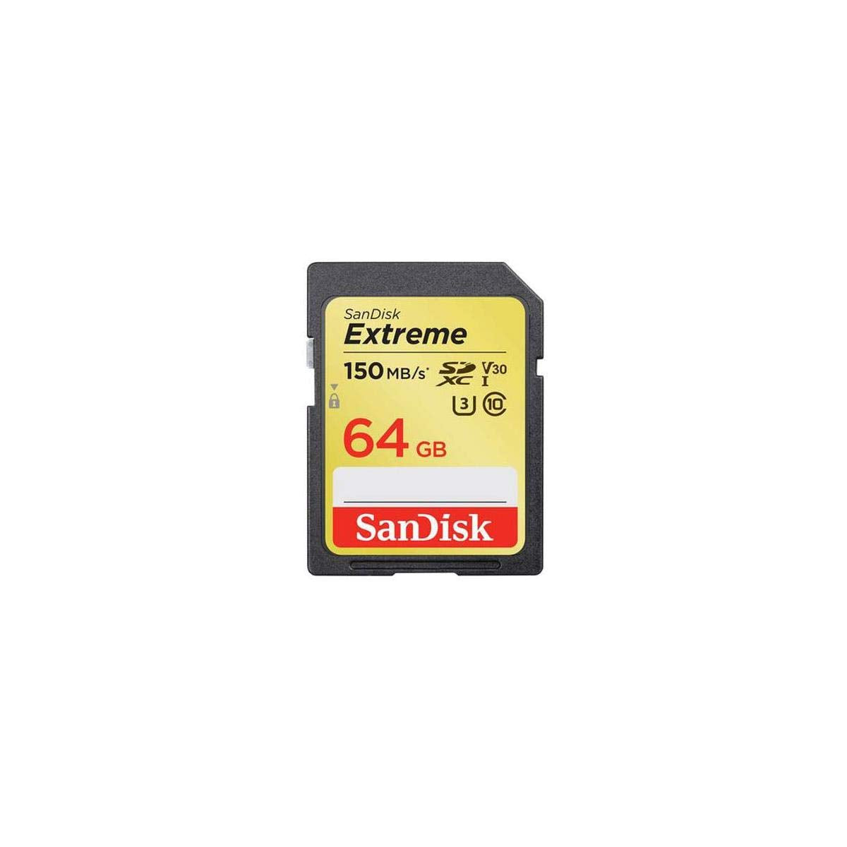 Sandisk 64Gb Extreme Sdxc Uhs I U3 Memory Card, Up To 150Mbs Read Speed