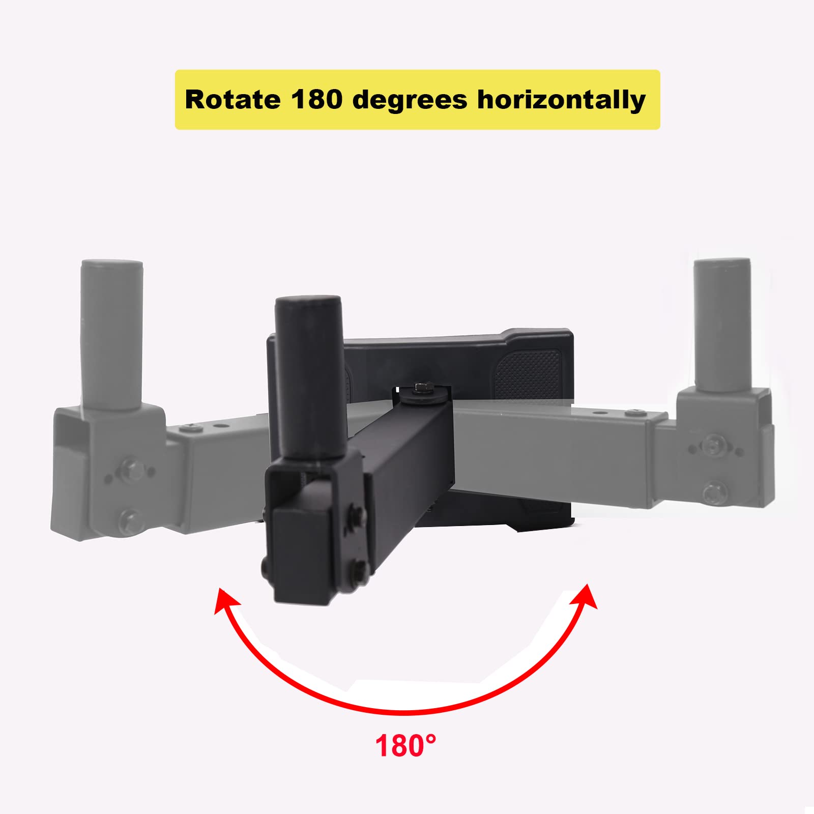 Howonder Hd 339 Heavy Duty Speaker Wall Mount,Hold Up To 100Lbs,Speaker Wall Mount Bracket Design For Professional Audio Pa Spea