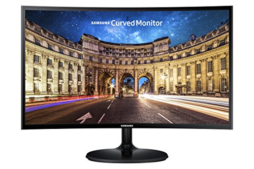 Samsung Lc24F390Fhnxza 24 Inch Curved Led Fhd 1080P Gaming Monitor (Super Slim Design), 60Hz Refresh Rate W/Amd Freesync Game Mo
